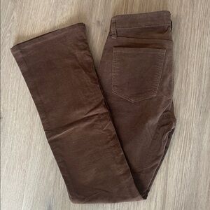 Brown Corduroy Bootcut Flare Pants